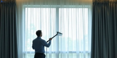 Commercial curtain stain removal service selby-vic hotels offices restaurants